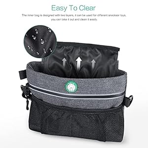 Oria Dog Treat Training Pouch Dog Treat Bag with Collapsible Bowl Pet Training Waste Bag Dog Food Bag with Removable Inner Pocket Easily Carry Pet Toys Kibble Treats  Cucciolini Doodles Oria dog treat training pouch dog treat bag with collapsible bowl pet training waste bag dog food bag with removable inner pocket easily carry pet toys kibble treats   cucciolini doodles