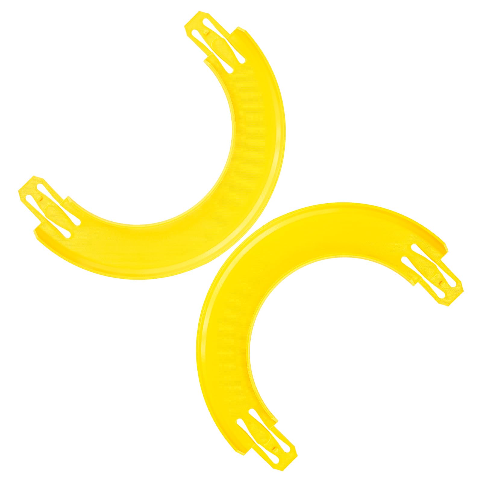 K TOMOTO 2 PCS 180° Curved Track Pieces Compatible with Hot Wheels, Yellow