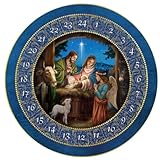 Needzo Religious Advent Calendar 2024, Peace on Earth Manger Scene Countdown to Christmas Activity, 24 Daily Bible Verse Flip Tabs, 13.75 Inches