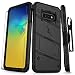 ZIZO Bolt Series Galaxy S10e Case Heavy-Duty Military Grade Drop Tested Bundle with Tempered Glass Screen Protector Holster and Kickstand Black Black