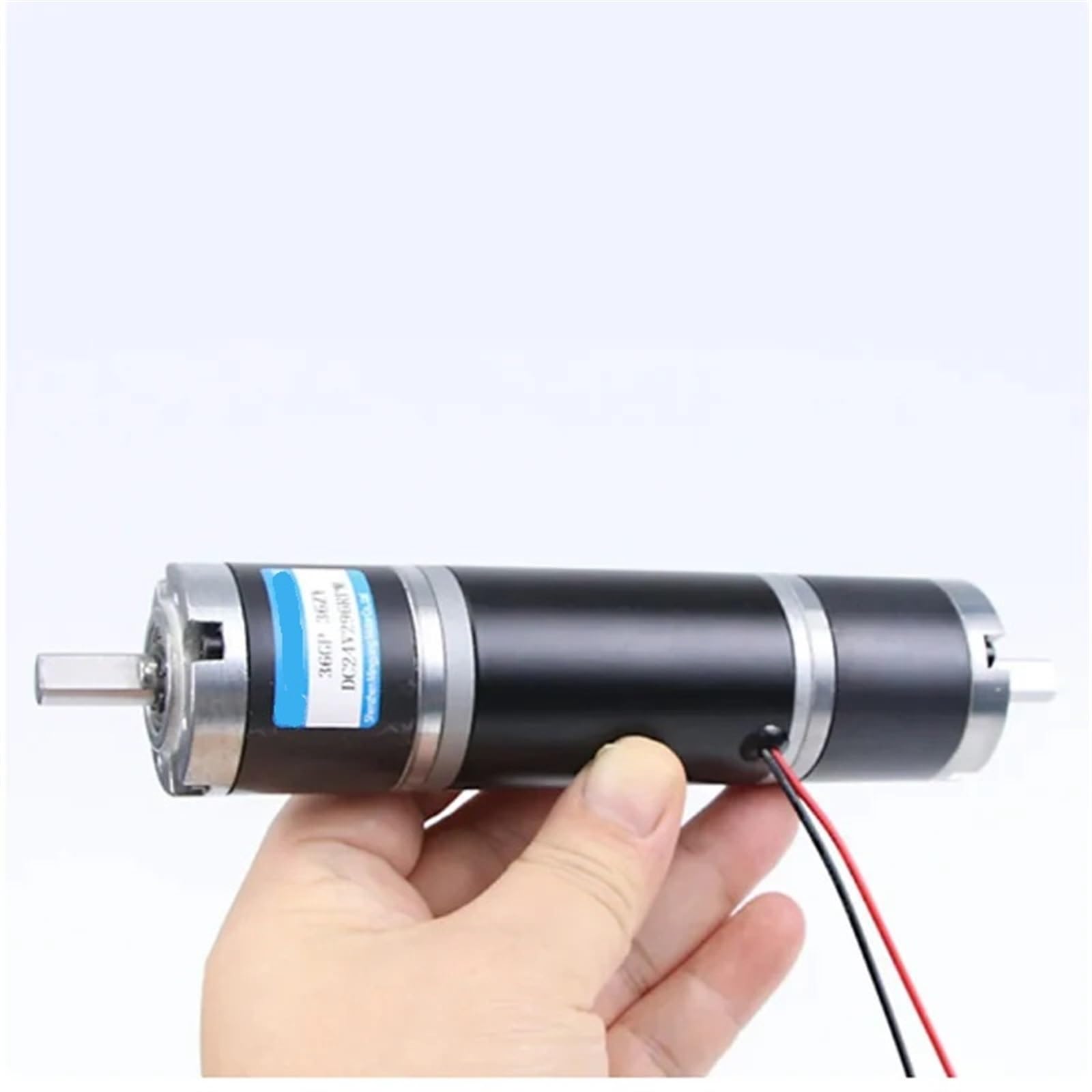 Planetarny silnik elektryczny 12 V 24 V 36 mm z podwójną przekładnią, silnik prądu stałego o regulowanej prędkości, może obracać się zgodnie z ruchem wskazówek zegara lub przeciwnie do ruchu wskazówek