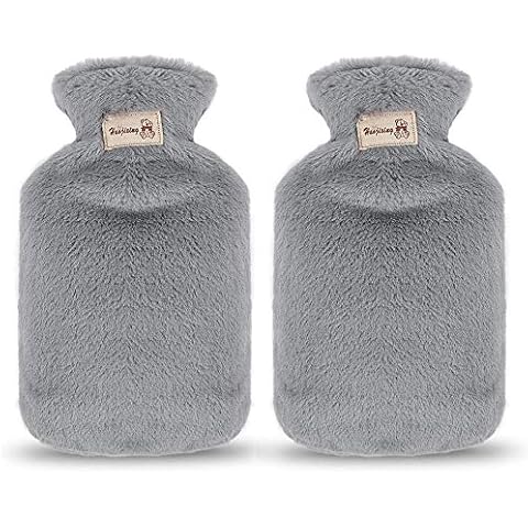 E-More 2 Pack Bolsa de Agua Caliente con Funda Cover