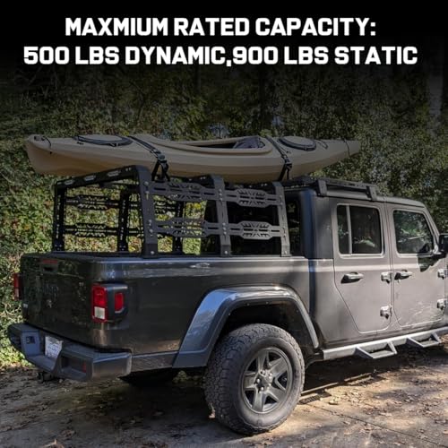 Image of 22 inch High Overland Truck Bed Rack Compatible with Jeep Gladiator JT
