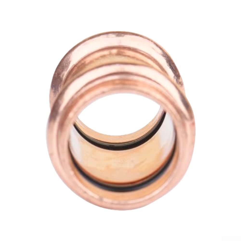 Minhe Adaptadores de tubería de cobre de ajuste a presión para sistemas de HVAC, refrigeración y suministro de agua compatibles con diámetros de tubería estándar - Diseño tipo V, 1/2 pulgada a 1