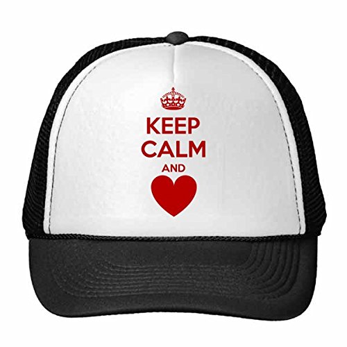 Chapeau réglable en maille nylon couronne cœur contre la chaleur