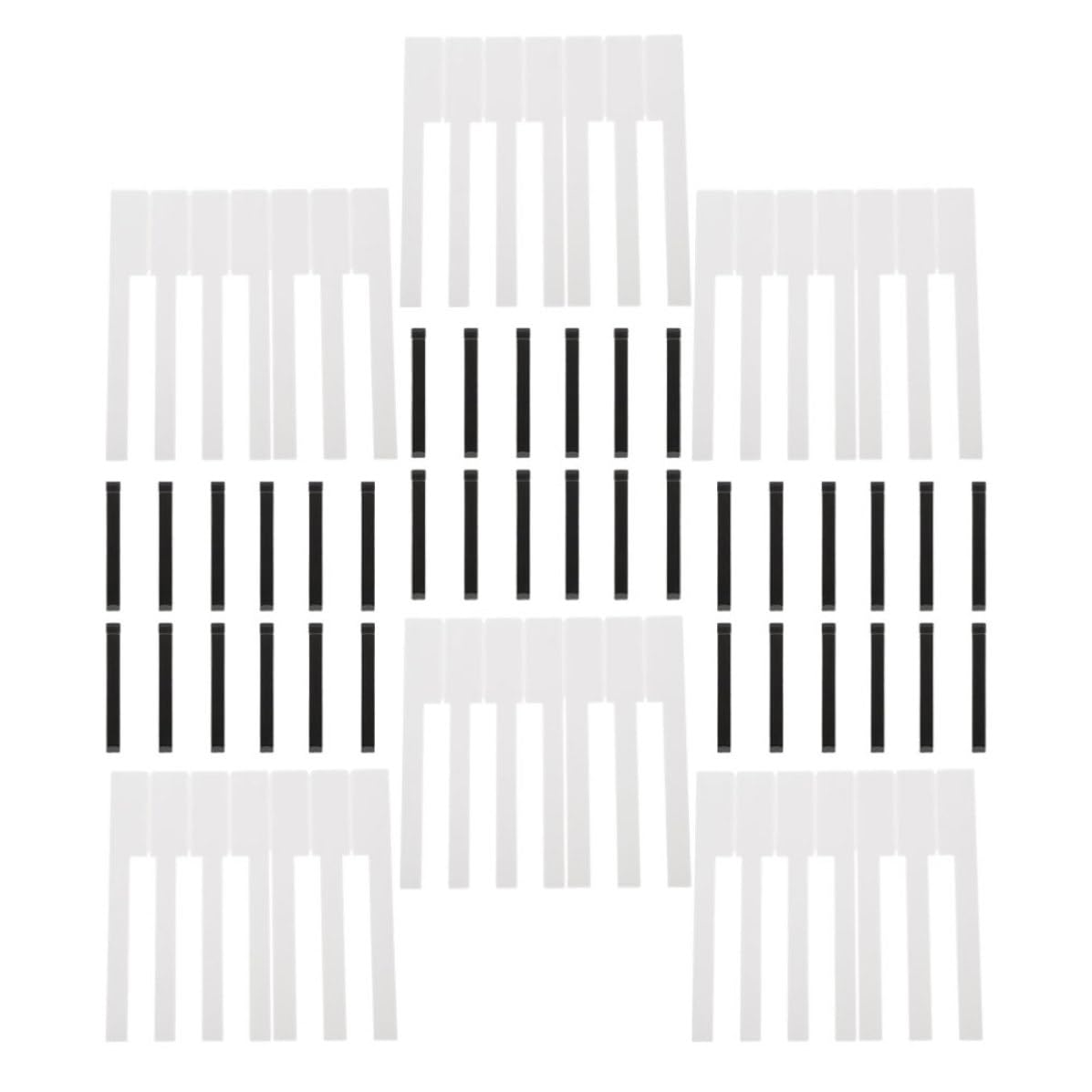 Totority 88 Pezzi Accessori per Pianoforte Tasti in Acrilico e Plastica Chiaro per Riparazione Pratica Strumenti per Manutenzione Tasti Chiari e Neri Pianoforte
