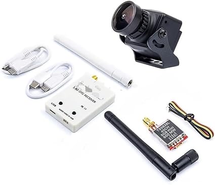 [Drone Accessories] Drone Accessories for TS5828L New 600mW 40CH Transmitter & 1200TVL / B19 1500TVL Mini Camera & 5.8G for FPV Receiver for UVC Video Downlink OTG for FPV Drone Replaceable (Color : T