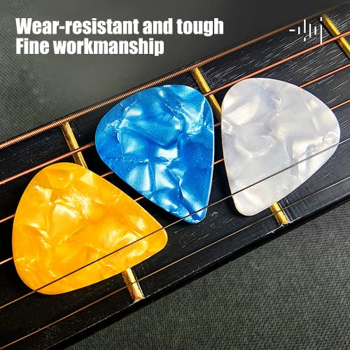 Guitar Picks,20 Pieces Guitar Pick,4 Different Thickness Non-slip Plectrums for Electric Acoustic Brass Guitar (0.5mm 0.75mm 1.0mm 1.2mm) Guitar Picks,20 Pieces Guitar Pick,4 Different Thickness Non-slip Plectrums for Electric Acoustic Brass Guitar (0.5mm 0.75mm 1.0mm 1.2mm)