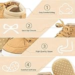 CENCIRILY Baby Boys Girls High Top Sneakers Soft Soles Anti Skid Infant Ankle Shoes Toddler Prewalker First Walking Crib Shoes - Image 3
