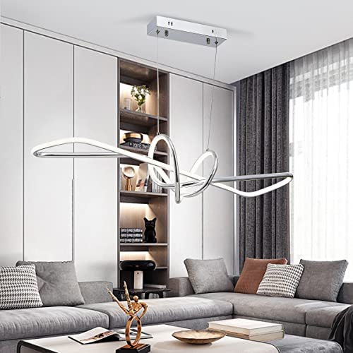 Pendant lights kitchen island LED 34'' avec télécommande 3 couleurs - 6