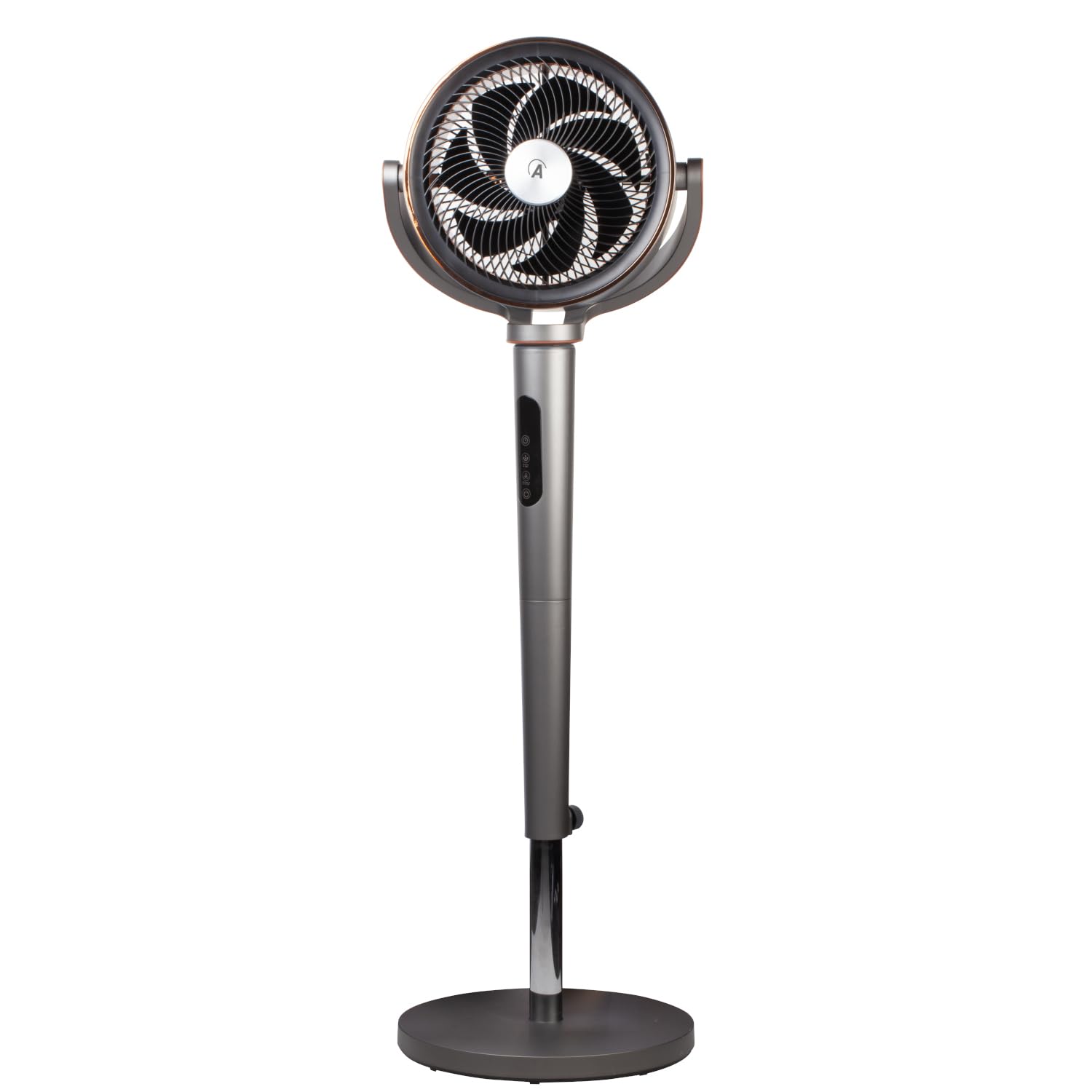 Ardes | AR5CIR02 LUMIA Puissant circulateur d'air silencieux à 7 pales, oscillation 3D automatique avec lumière LED, ioniseur à inclinaison réglable et ventilateur de sol télécommandé à 12 vitesses