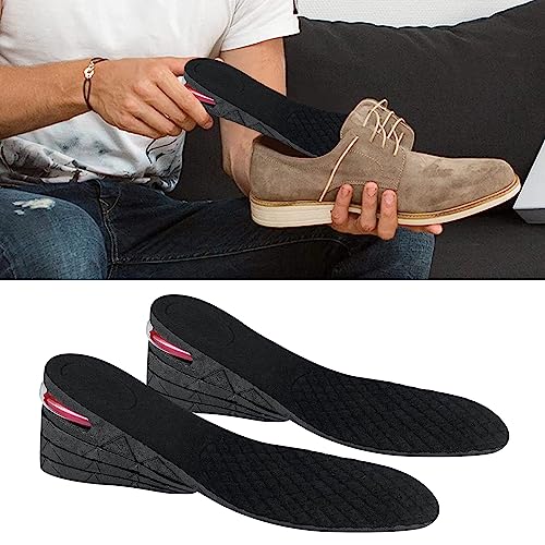 Plantillas para Aumentar Altura,1 Par Plantillas de Zapatos con Cojín de Aire Ajustable Plantillas de Altura para Aumentar Altura Elevadores de Talón para Mujeres Hombres Altura 3,5-7 cm