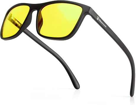 Bloomoak Anti-Blue Light Migraine Relief Glasses - Migraine Light Sensitivity, Fluorescent LED Lighting and Computer Screen Glare