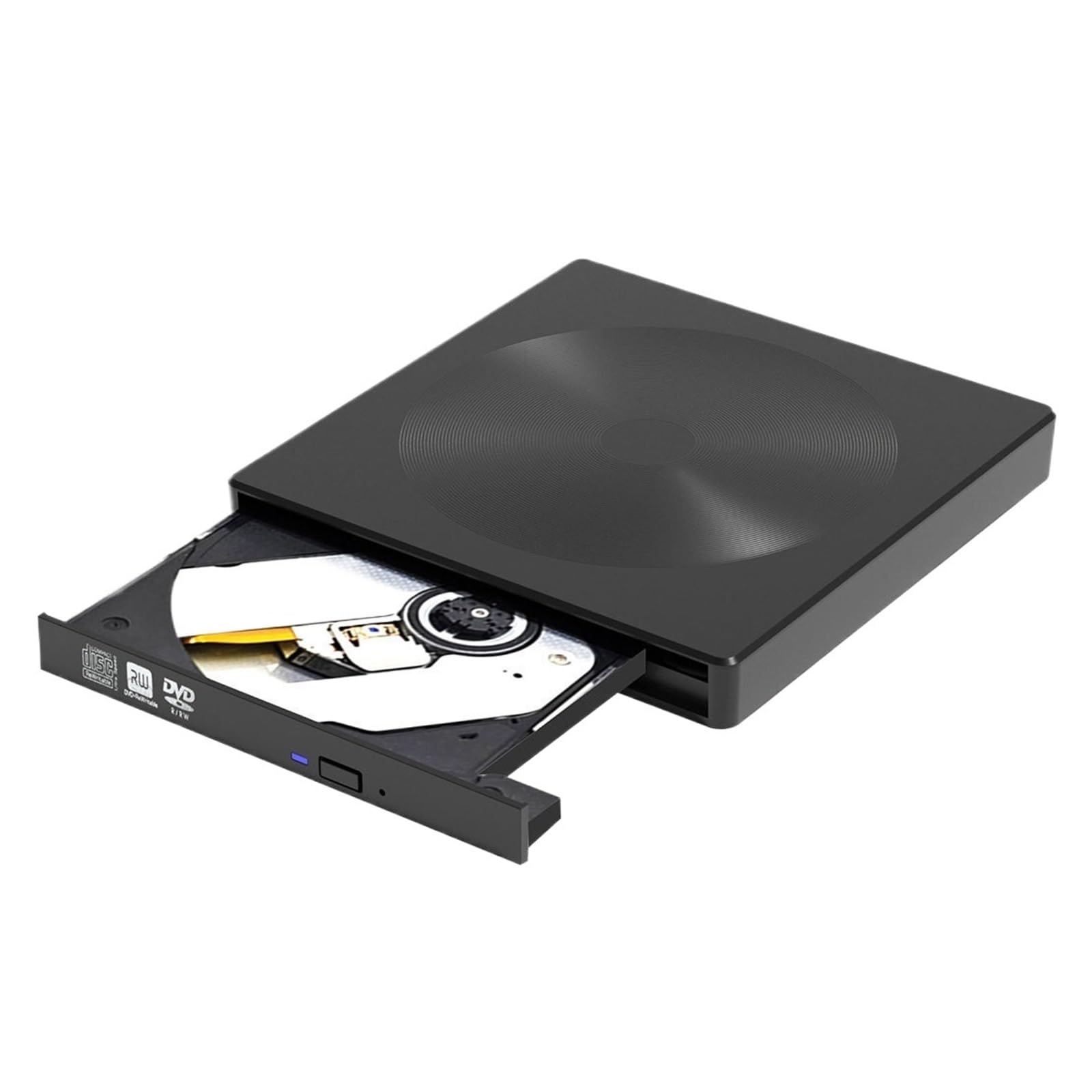 Unidad Óptica Externa, Grabadora De DVD con Textura De CD, Portátil Tipo C, Unidad Óptica Móvil De Interfaz Dual Usb3.0