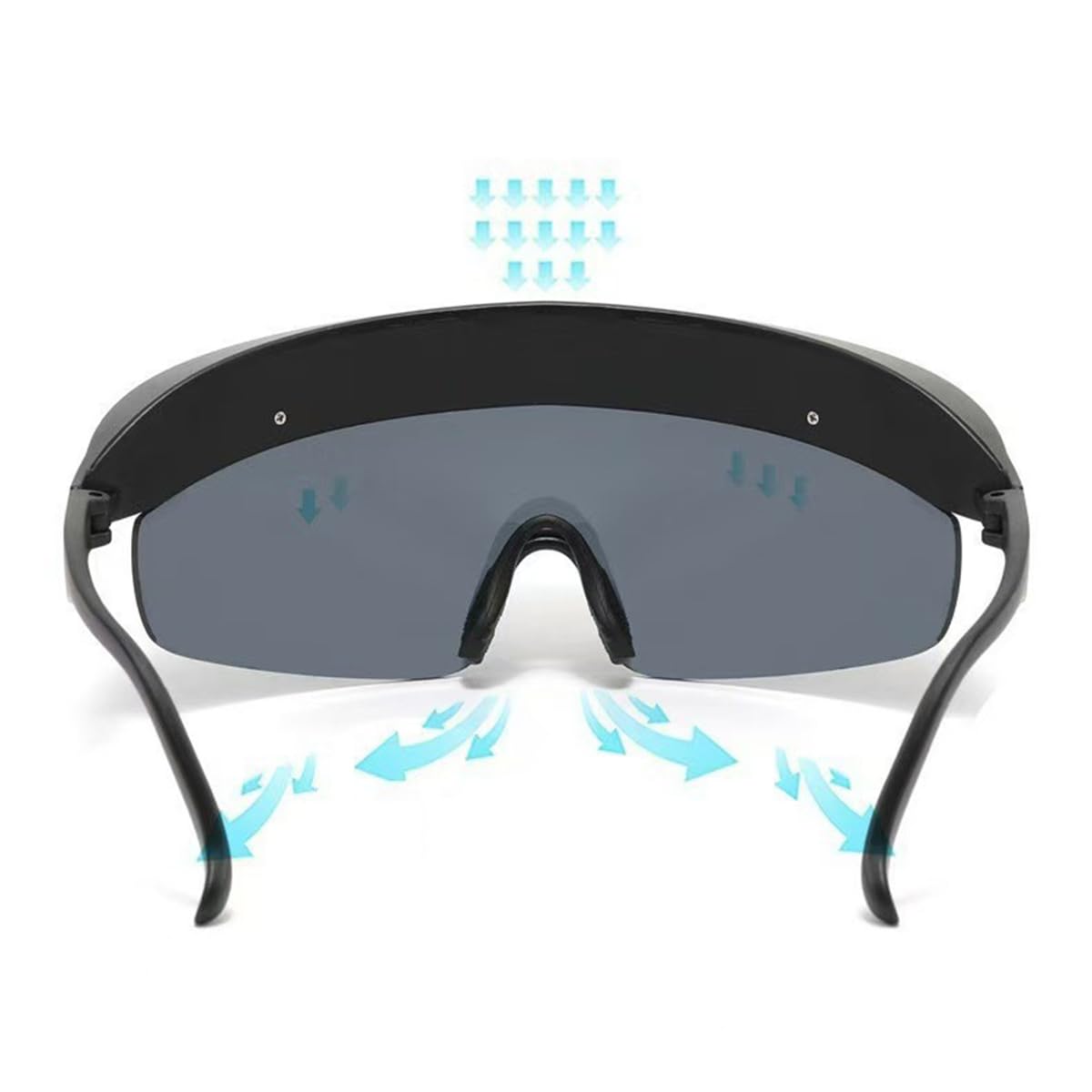 Modne okulary rowerowe z dużą oprawką dla mężczyzn i kobiet, okulary sportowe na świeżym powietrzu, okulary przeciwsłoneczne rowerowe
