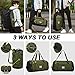 Laripwit Travel Duffle Bag for men 40L Medium Sports Gym Bag with Wet Pocket & Shoes Compartment Weekender Overnight Backpack for Traveling Duffel Bag Backpack for Women, Green