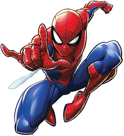 Amazon Com 12 Inch Web Slinger Spider Man Decal Spiderman Marvel Comics Removable Peel Self Stick Adhesive Vinyl Decoration Wall Sticker Art Kids Room Home Decor Boys Nursery 12 X 8 Inch Baby