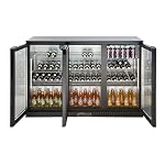 Flaschenkühler GBC3003, Aluminium/Glas, 135 x 53 x 86.5 cm, 308 L, verstellbare Einlegeböden, automatische Abtauung, LED Beleuchtung, schwarz – Bild 4