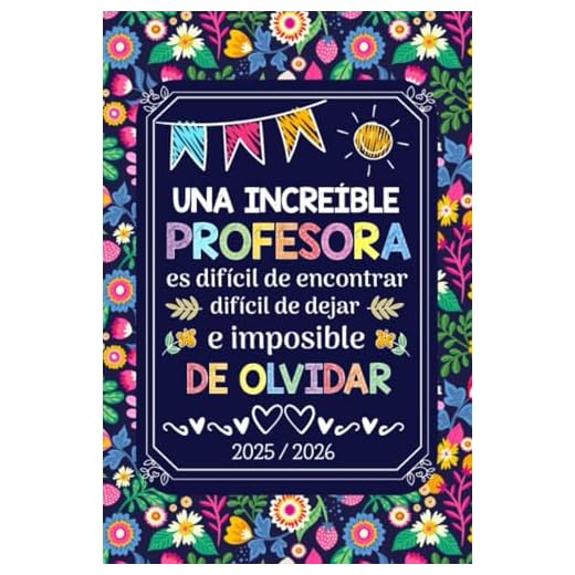 Regalo Profesora Agenda 2025 2026: Planificador semanal y mensual | cuaderno del profesor 2025/2026 | formato pequeño a5
