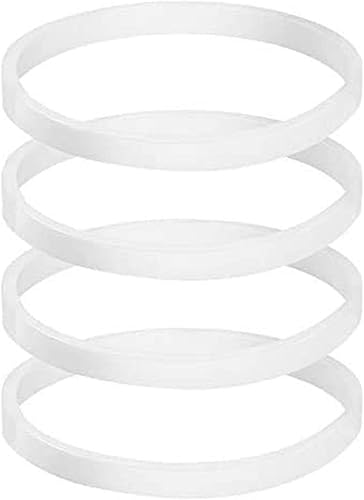 Paquete de 4 juntas de goma blanca Sellado O-Ring Pieza de repuesto para Nutri Ninja Blender Modelo BL455, BL455-30, BL 580...