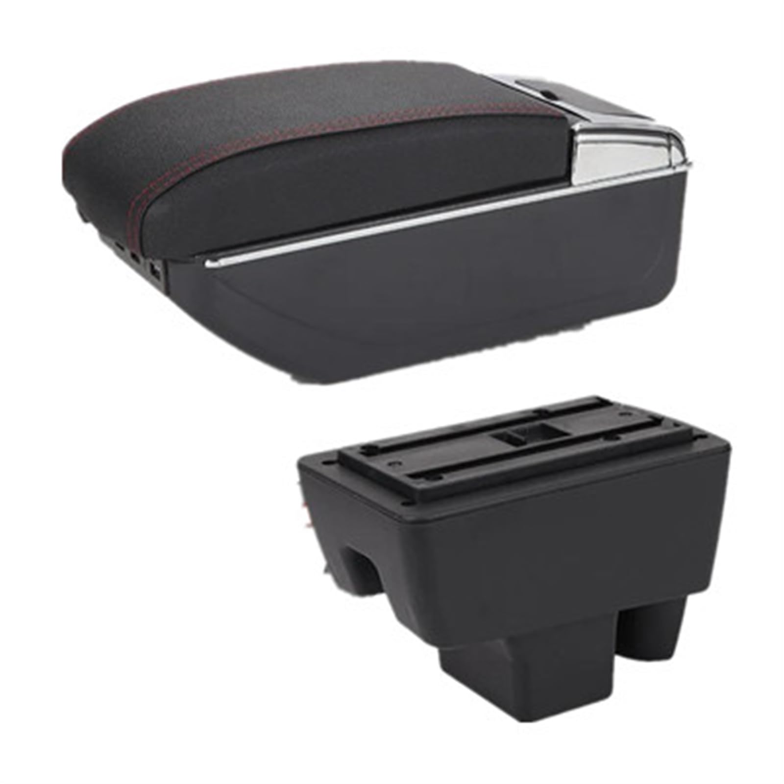 Ysdsls B Black Red 7Usb Armrest Box Retrofit Car Accessories 2020 2021 2022 Interior Details Storage For Rapid