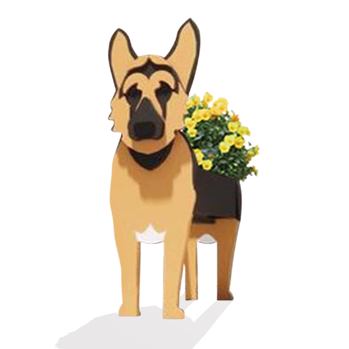strolfay Dog Flower Planter, Gifts for Women, Cute PVC Dog Planter, Flower Pots for Indoor Outdoor Garden Planter for Birthday Office Animal Lovers, 24 x 14 x 35 cm — image 1