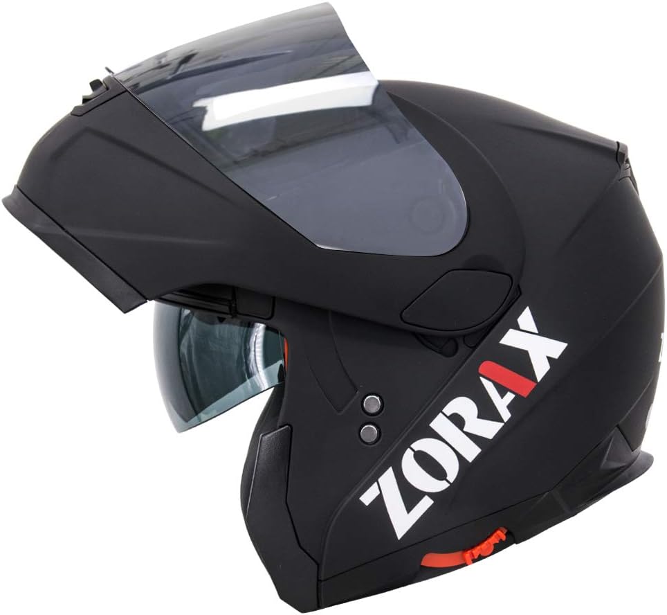 Zorax ZOR838 Matt Black L (5960cm) Motorbike Helmet + Extra Dark