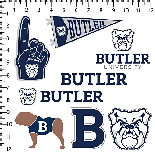 Image of Butler University 8ct Vinyl Large Deluxe Stickers Variety Pack - Laptop, Water Bottle, Scrapbooking, Tablet, Skateboard, Indoor /Outdoor - Set of 8
