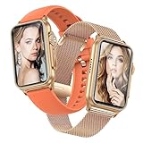 Ruopoem Smartwatch Damen mit Telefonfunktion 1,57 Zoll Fitnessuhr Damen mit 130 Sportmodi AI Voice IP68 Wasserdicht Schrittzähler SpO2 Pulsuhr Schlafmonitor, Armbanduhr Bluetooth für Android iOS