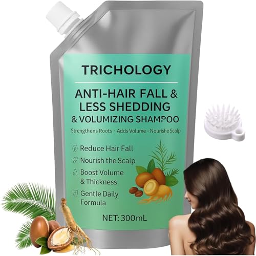Trichology Anti-Haarausfall & Volumenshampoo, Trichology Volumenshampoo, Fettkontrolle & Kopfhautpflege, stärkt die Haarwurzeln, fördert das Haarwachstum – 300 ml (1PC)