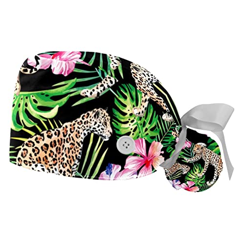 Chapeaux bouffants JDEZ 2PCS avec bandeau anti-transpiration pour le travail