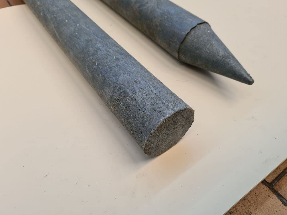 20er Pack Rundpfosten Ø 4,5 cm Länge 85 cm, Garten Zaun Teichbau