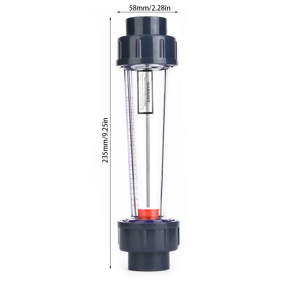 ABS Plastic Tube Type Liquid Flowmeter with High Accuracy, Transparent Panel, Scratch for Monitoring Various Liquids, 60, 600L or H LZS, 25 (D) Meter for Liquid Measurement