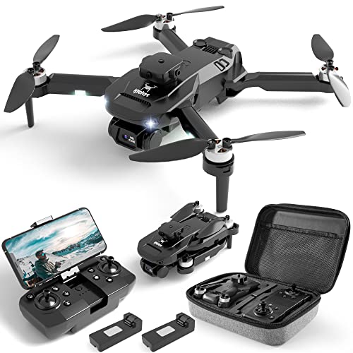 Hyg Toys Drone With Camera For Adults And Kids, Foldable Fpv Remote Control Quadcopter With Carrying Case, 3D Flips, 2 Batteries, Altitude Hold, One Key Take Off/Land, Toys Gifts For Kids And Adults #TOP25