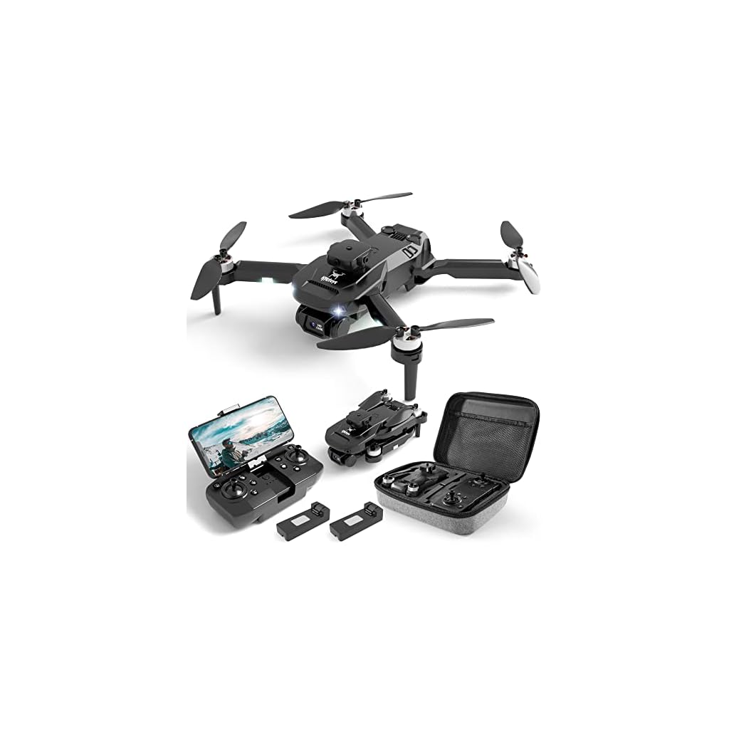 HYG-Toys-Drone-with-Camera-for-Adults-and-Kids-Foldable-FPV-Remote-Control-Quadcopter-with-Carrying-Case-3D-Flips-2-Batteries-Altitude-Hold-One-Key-Take-OffLand-Toys-Gifts-for-Kids-and-Adults