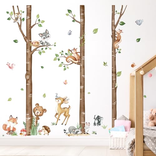 Vinilos decorativos animales bosque grande 160 cm miniatura 2