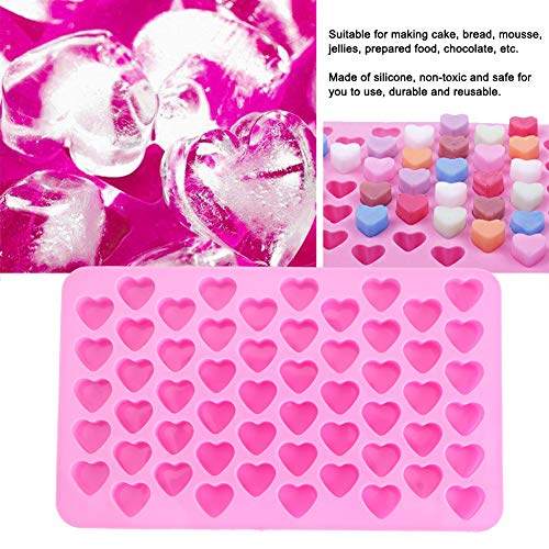 Molde de silicona para cubitos de hielo en forma de corazón mini miniatura 4