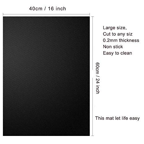 image for LokiLux 2 Pack Oven Liner Mat + 2 pcs Oven Rack Edge Protector Guard,H