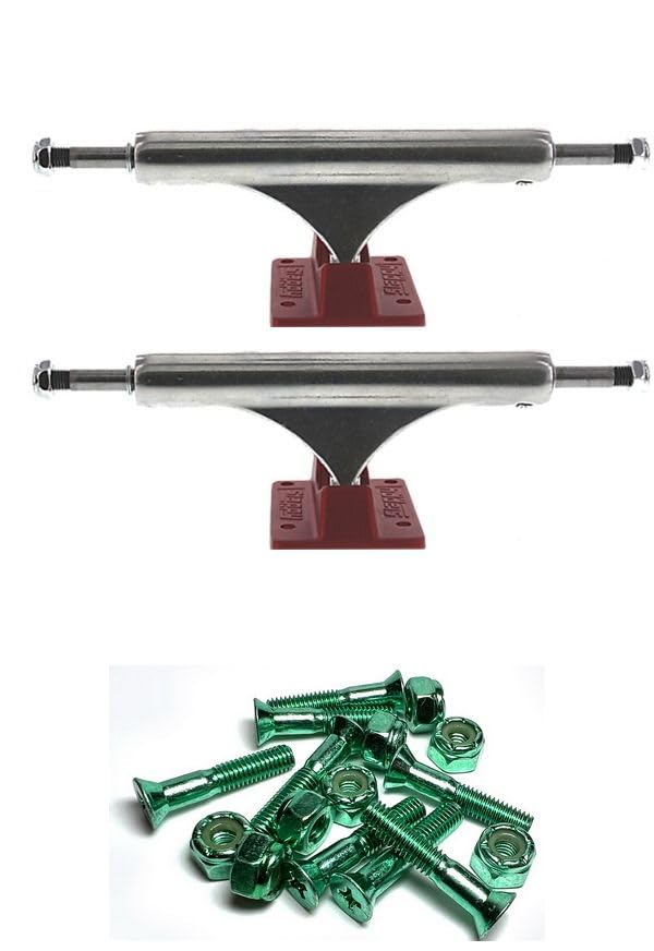 Slappy Truck Company ST1 Inverted Light Polished/Red Skateboard Trucks - 5.4