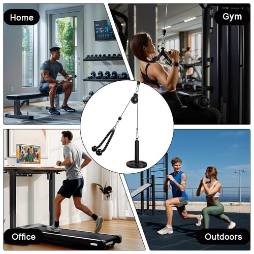 Entraîneur à poulie fixe 2 mètres option 4 matériel musculation dos