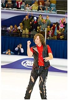 Blades of Glory Will Ferrell as Chazz Michael Michaels in black leather costume 8 x 10 Inch Photo