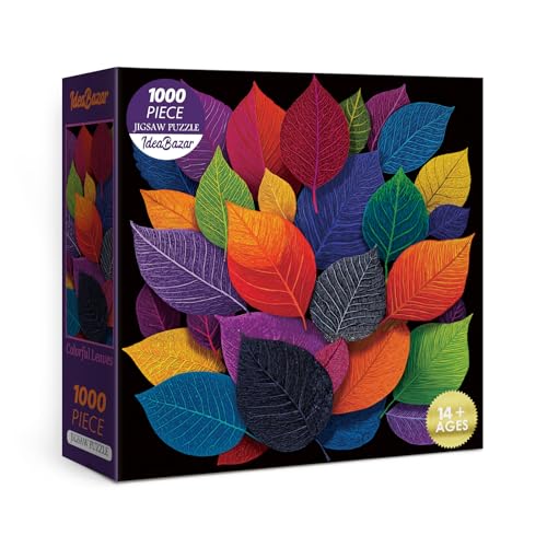 Colorido Rompecabezas de Hojas Naturales para Adultos 1000 Piezas Arte, Paisaje de Plantas Desafiante miniatura 1