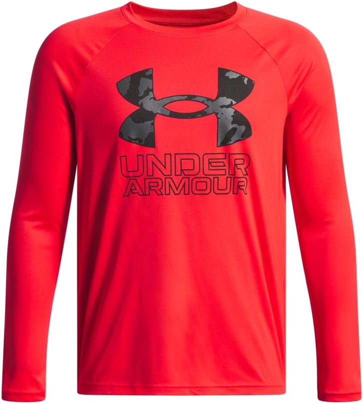 Under Armour Boys Tech Hybrid Print Fill Long Sleeve