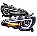 SPEC-D TUNING Black Projector LED Headlights Signal Lamps Compatible with 2012-2017 Scion Fr-S, 2012-2017 Toyota 86, Left + Right Pair Headlamps Assembly