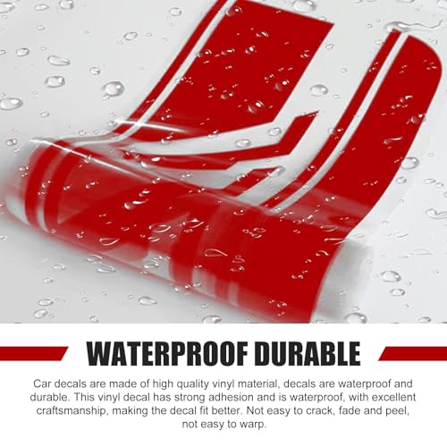 Image of 2PCS Car Side Body Decals, 4.52 inch x 88.58 inch Car Side Skirt Long Stripes Decals, Waterproof Personalized Stripe Stickers, Auto Stickers Accessories, Creative Door Decoration Stripe (Red)