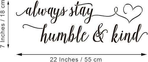 Miniatura 6 de Always Stay Humble & Kind - Letras talladas, citas inspiradoras, vinilo para pared, calcomanía de letras artísticas, lema