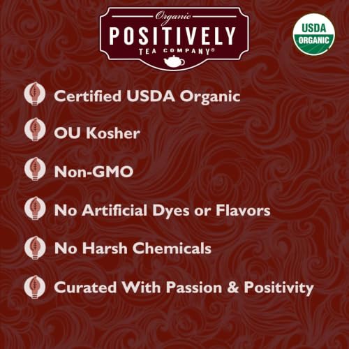 Image of Positively Tea, Organic Red Christmas Rooibos Tea, Loose Leaf, 4 Ounce