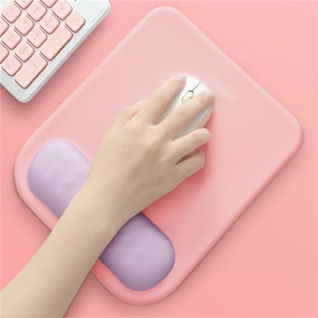 Pad Silicone Soft Anti Slip with Wrist Rest Support Mat for Computer Gaming Pc Laptop Solid Color