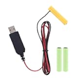 KHIOPNT LR03 AAA Battery Eliminator 1M USB Power Supply Cable Replace 1 to 4pcs AAA Battery (4.5V)