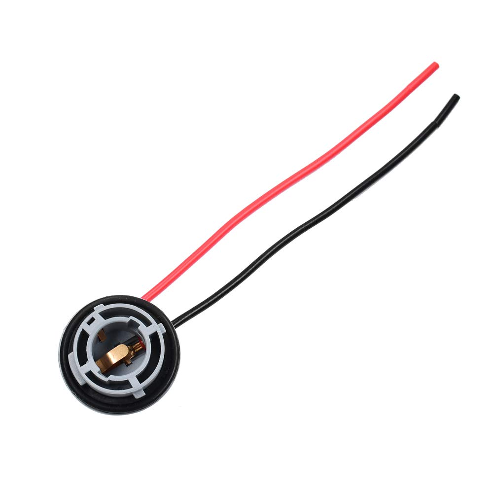 Kuuleyn Connettore presa luce freno, 12V-24V BAY15D/1157 Base adattatore portalampada con nucleo in ferro Connettore presa cablaggio Spina per freno/stop/indicatore di direzione
